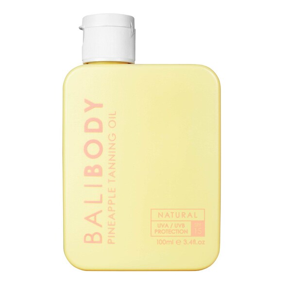 Tanning Oil Pineapple SPF15 - Olio abbronzante Formato Viaggio, BALI BODY