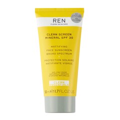 Clean Screen - Protezione Solare Viso Opacizzante SPF 30, REN CLEAN SKINCARE