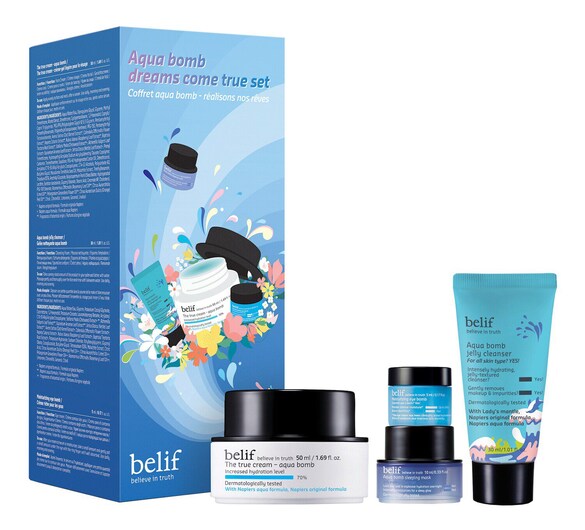 Aqua Bomb "Réalisons Nos Rêves" - Set per la cura del viso	, BELIF