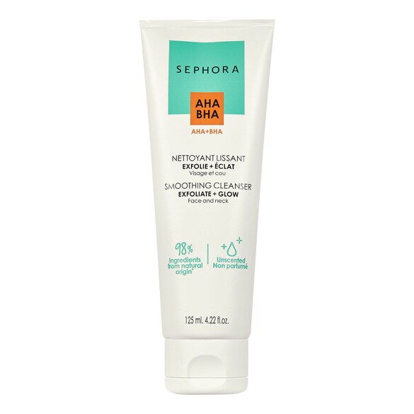 Detergente levigante esfoliante AHA+BHA - Gel detergente viso e collo, SEPHORA COLLECTION