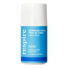 Deodorante roll-on - Deodorante ai fiori di cotone efficacia 24h, RESPIRE