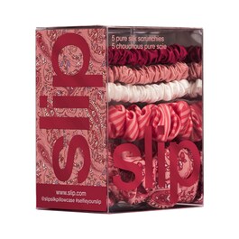 scrunchies assortiti in pura seta - 5 scrunchies