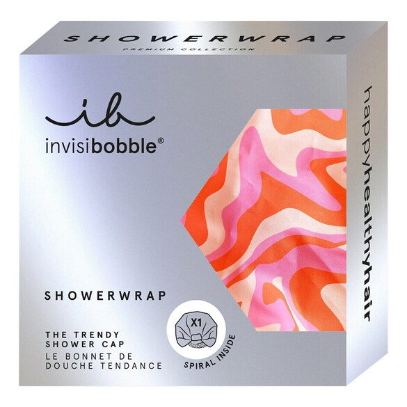 Cuffietta da doccia premium - Peachy Bloom, INVISIBOBBLE