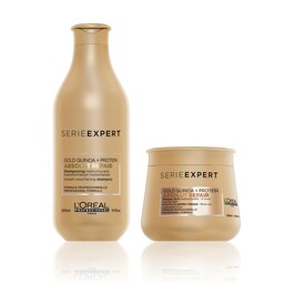 Kit Shampoo Absolut Repair per capelli danneggiati + Maschera Gold Absolut