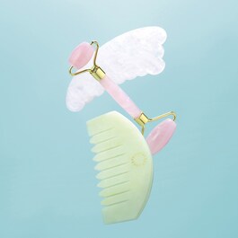 Gua sha corpo in quarzo rosa - Strumento di massaggio
