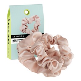 Set di due scrunchie in raso - Uno piccolo e uno grande