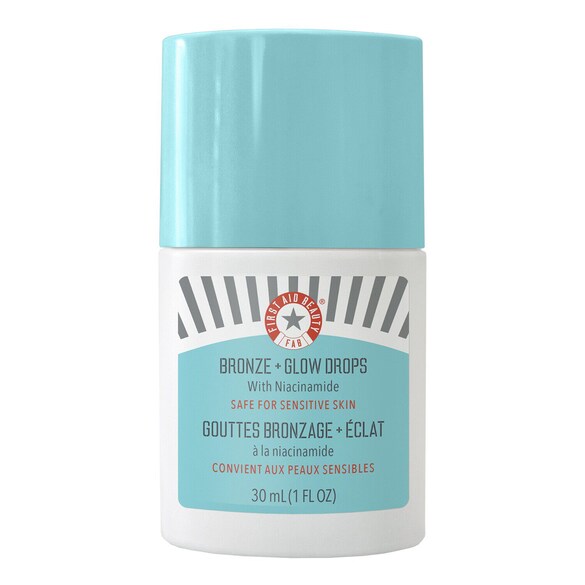 Bronze + Glow Drop - Gocce abbronzanti + illuminanti alla niacinamide, FIRST AID BEAUTY