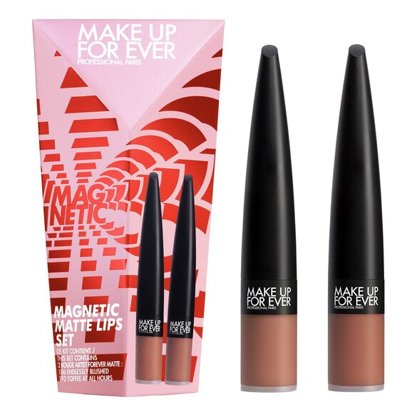 Magnetic Matte Lips Set - Kit make-up labbra, MAKE UP FOR EVER
