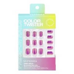 Color Twister - Kit di unghie finte riutilizzabili e patch adesivi, SEPHORA COLLECTION