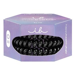 Slim Premium - True Black, elastici per capelli