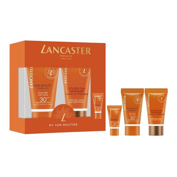 My Sun Routine Travel Size - Cofanetto Protezione Corpo, Viso e Doposole, LANCASTER