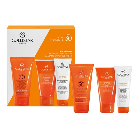 Cofanetto Crema Abbronzante Protezione Ultra Viso-Corpo SPF 30 - Cofanetto, COLLISTAR