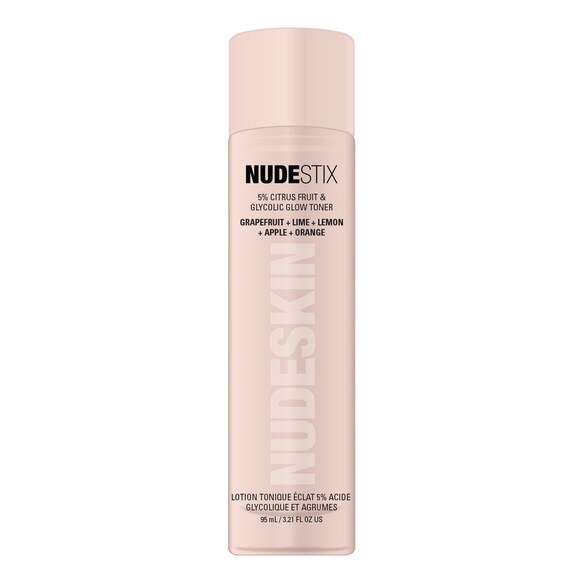NUDESKIN 5% Citrus Fruit & Glycolic Glow Toner - Tonico, NUDESTIX