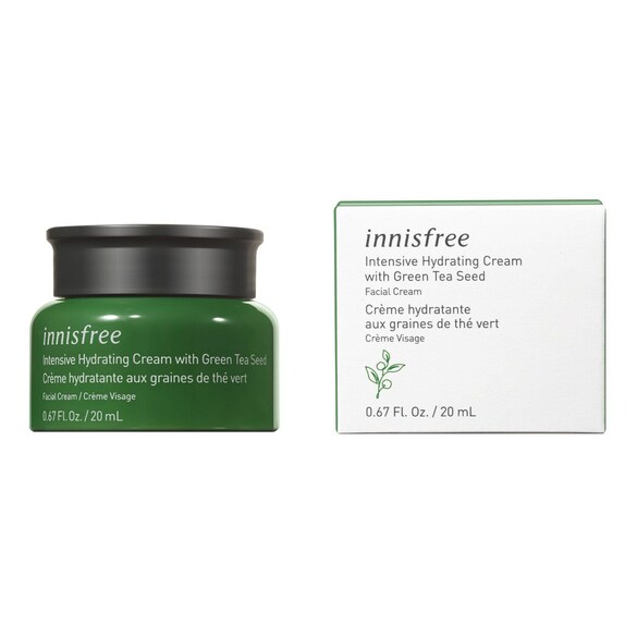 Crema idratante ai semi di tè verde - Crema Viso e Collo Formato Viaggio, INNISFREE