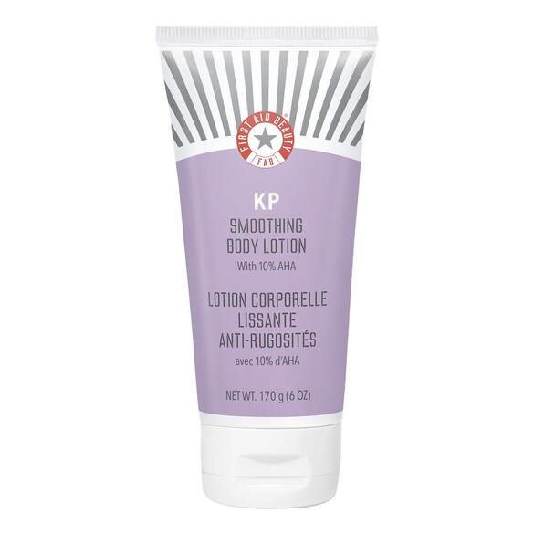 KP Smoothing Body Lotion 10% AHA - Lozione corporale levigante anti-rughe, FIRST AID BEAUTY