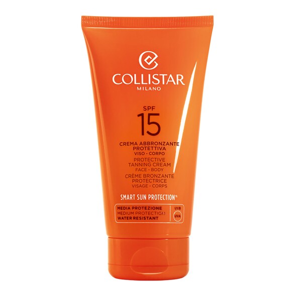 Crema Abbronzante Protettiva Viso e Corpo - Water Resistant SPF 15, COLLISTAR