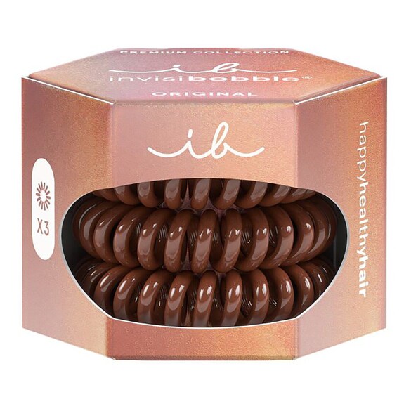 Original Premium - Pretzel Brown, elastici per capelli, INVISIBOBBLE