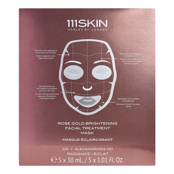 Maschera Viso Tonificante Oro Rosa - Cofanetto Trattamento Viso, 111SKIN