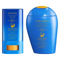 KIT SUNCARE [CLEAR SUNCARE STICK SPF 50+ + EXPERT SUN PROTECTOR Face and Body Lotion SPF50+], SHISEIDO