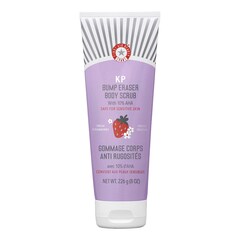 KP Body Scrub Strawberry - Scrub corpo morbidezza istantanea AHA alla fragola, FIRST AID BEAUTY
