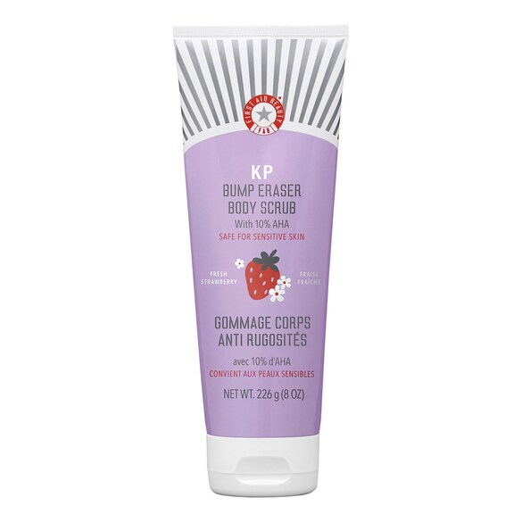 KP Body Scrub Strawberry - Scrub corpo morbidezza istantanea AHA alla fragola, FIRST AID BEAUTY