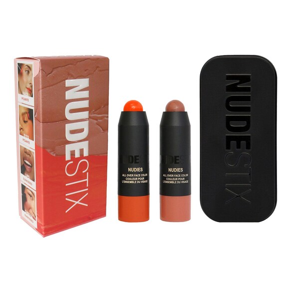 Sunkissed Peach Blush and Bronze 2-Piece Kit - Cofanetto make-up viso, NUDESTIX