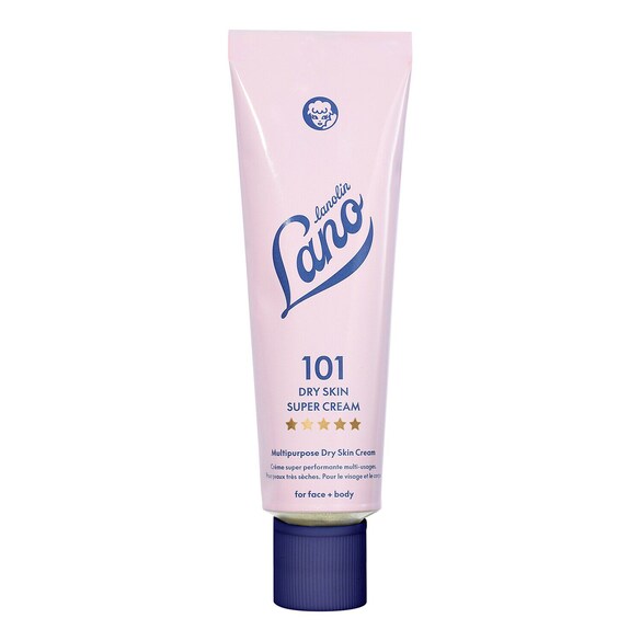 101 Dry Skin Super Cream - Crema multiuso per viso e corpo Formato Viaggio, LANOLIPS