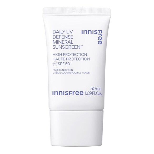 Crema solare minerale per il viso SPF 50 - Protezione solare UVA / UVB, INNISFREE