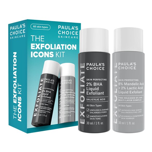 Multi-Level Exfoliation Trial Kit - Discovery Set con esfolianti AHA + BHA, PAULA'S CHOICE