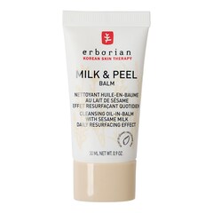 Milk & Peel Balm -  Balsamo Struccante Viso Oleoso - Formato Viaggio, ERBORIAN