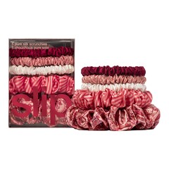 scrunchies assortiti in pura seta - 5 scrunchies, SLIP