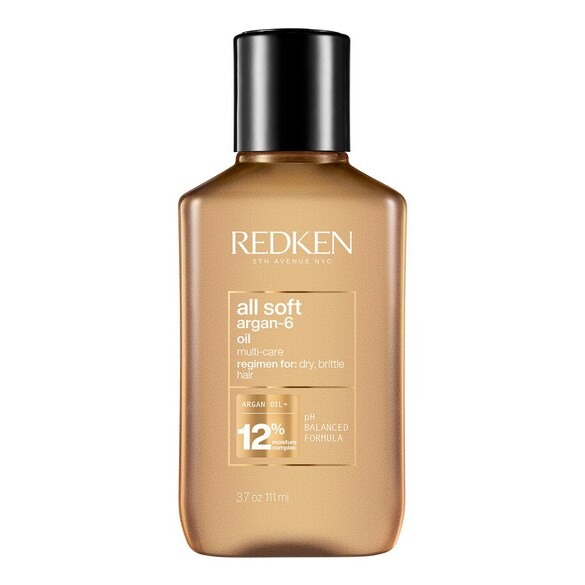 All Soft Argan-6 - Olio morbidezza intensa per capelli secchi e deboli, REDKEN