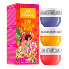 Body Paradise Minis - Set di creme idratanti per il corpo in formato mini, SOL DE JANEIRO
