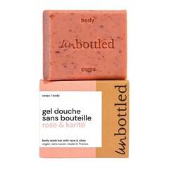 Gel doccia senza flacone rosa e karité - Sapone con pH neutro, UNBOTTLED