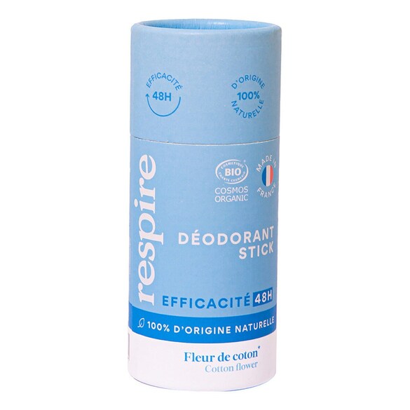 Deodorante stick - Fiore di Cotone Formato Viaggio, RESPIRE