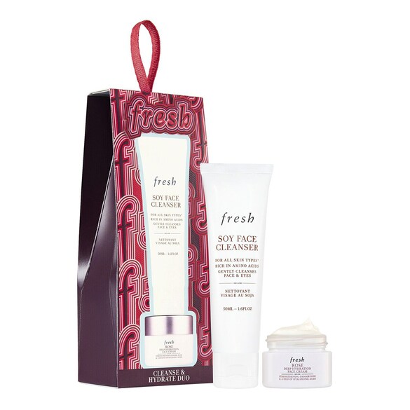 Cleanse & Hydrate Skincare Set - Set per la pulizia e l'idratazione del viso, FRESH