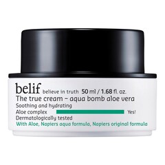 The True Cream Aqua Bomb Aloe Vera - Gel-crema viso idratante e lenitivo, BELIF