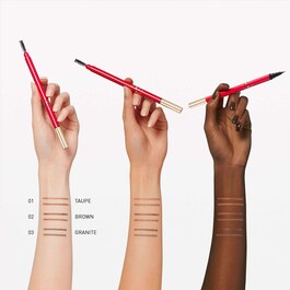 Brow Trio - Stilo per sopracciglia a 3 punte - Liner, matita e pettine
