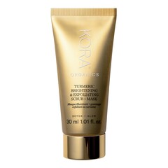 Turmeric Brightening & Exfoliating Mask 2-in-1 - Maschera esfoliante viso, KORA ORGANICS