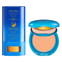 SUNCARE [CLEAR SUNCARE STICK SPF 50+ + UV Protective Compact Foundation SPF30], SHISEIDO