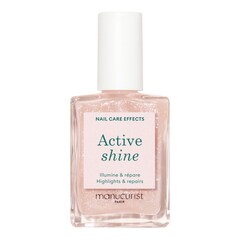 Active Shine - Smalto trattante colorato per unghie, MANUCURIST