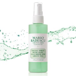 Spray viso all'aloe vera, al cetriolo e al the verde