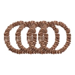 Elastici Skinny pura seta marrone chiaro - Accessori per capelli, SLIP