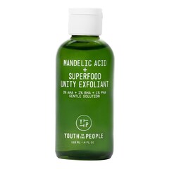 Mandelic Acid + Superfood Unity Exfoliant - Tonico Esfoliante Viso, YOUTH TO THE PEOPLE