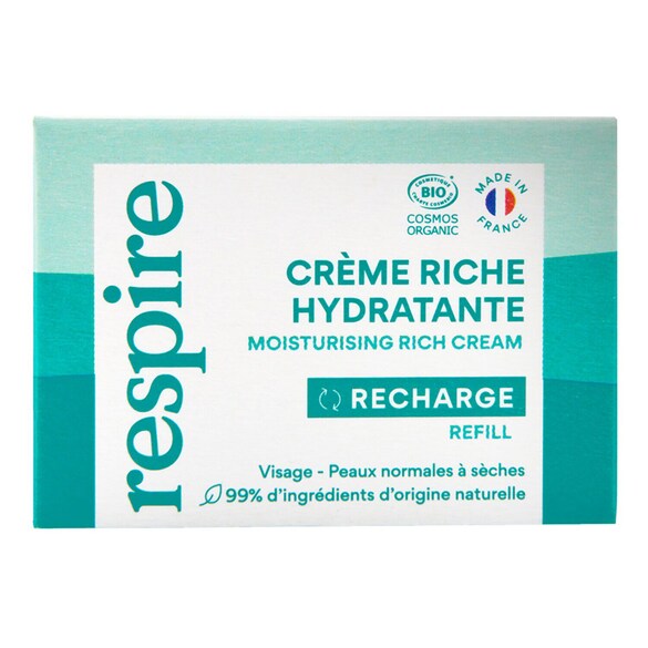 Ricarica per crema ricca idratante - Crema per il viso Formato Viaggio, RESPIRE