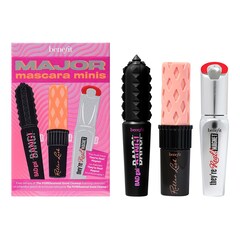 Major Mascara Minis - Kit Trio Mini Mascara allungate, volumizzante, incurvante, BENEFIT COSMETICS