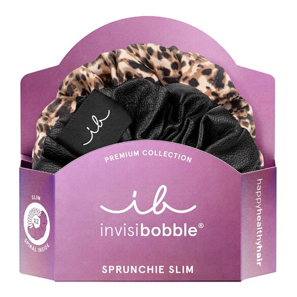 Sprunchie Slim Premium -  Leo is the New Black, elastici per capelli, INVISIBOBBLE