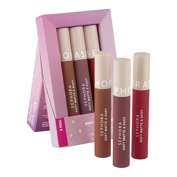 Moving Lights- Kit di tre rossetti mat morbidi Matte & Easy, SEPHORA COLLECTION
