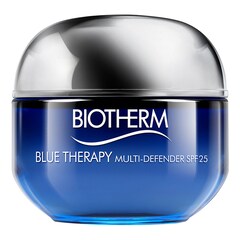 Blue Therapy Multi-Defender SPF 25 - Trattamento anti-età pelli normali e miste, BIOTHERM