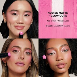 Nudies All Over Face Color Matte + Glow - Blush in stick